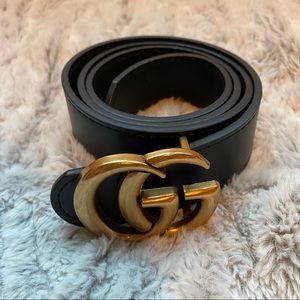 Double G Letter Gold Belt